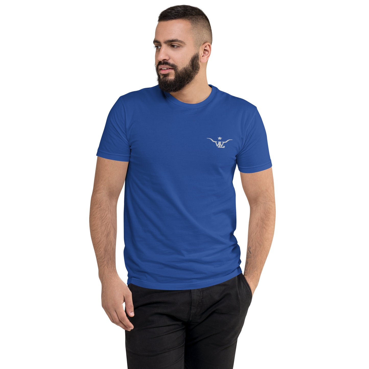 "LW" Fitted Cotton T-shirt