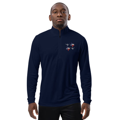 "LW" Texas Mens Quarter Zip pullover